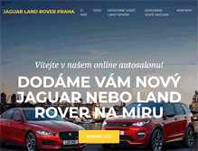 Tablet Screenshot of jaguar-landrover-praha.cz